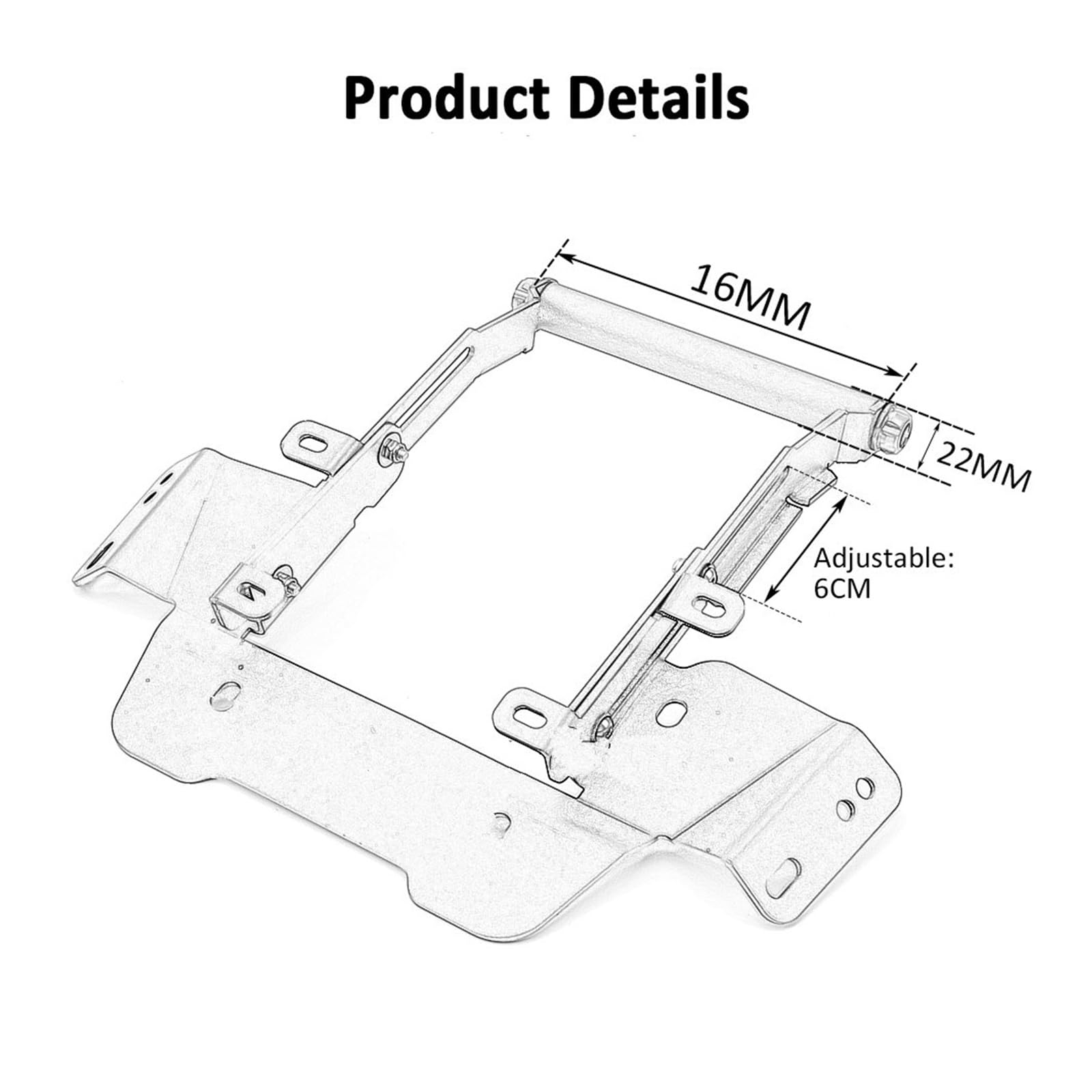 Porta Cellulare Moto Per X-MAX 300 Per XMAX 300 Per XMAX300 2023 Supporto Moto Staffa GPS Supporto Piastra Navigazione Telefono Cellulare Specchietti Retrovisori GPS Phone Navigation (Misurare : Navi