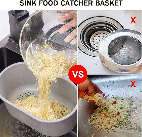 Miniatura 8 de Cesta de drenaje para fregadero de cocina, cesta de compost, fregadero de esquina, colador de cisne, colador de esquina colgante, triángulo,