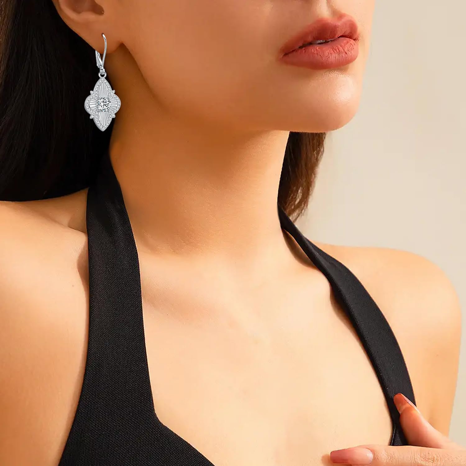 Rise From the Ashes Phoenix/Cat/Butterfly Dangle Earrings for Women with Crystals 925 Sterling Silver Cute Fashion Sparkly Hanging Dangly Dangling Earrings Jewelry Aretes de Mujer de Moda Amavive