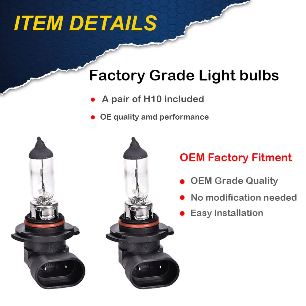 G-PLUS Fog Light Lamp Compatible with 2005-2007 Ford F250 F350 F450 F550 Super Duty / 2005 Ford Excursion Clear Lens Running Lights