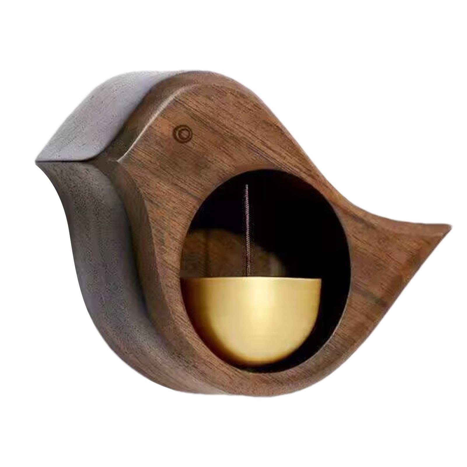 Magnetic Bird Doorbell Chime, Wood Wind Chime, Japanese Style Dopamine Door Bell, Bird-Shaped Home Garden Welcome, Wooden Entry Alert Chime, Lightweight Unique Bell for Door Wall Store Wardrobe Décor