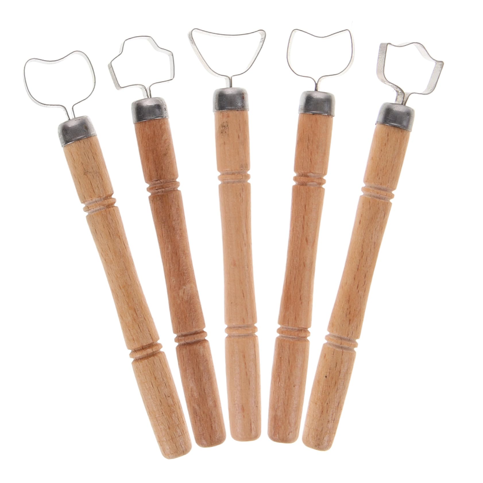 OSALADI 4 Set Strumenti Artigianali in Argilla Polimerica Strumento per Intagliare L'argilla Ceramica Utensili Strumento di Scultura di Argilla Strumenti di Modellazione caffè 5 Pezzi * 4