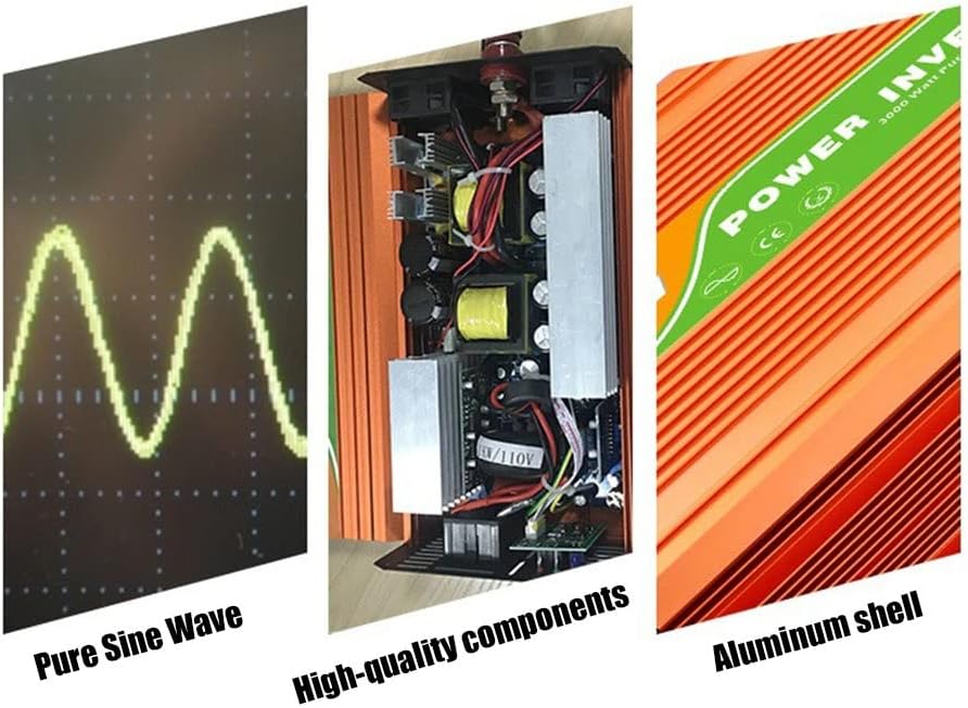 Wind Power Inverter Off-Grid High-Frequency Sine Wave Inverter Wind-Solar Hybrid System Solar Inverter (Color : 800W) : Patio, Lawn & Garden