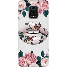 Xiaomi Redmi Note 9 Pro Max ile Uyumlu K l f, D vme Dudak Temal  Desenli, Darbe Emici Silikon,  ok Renkli