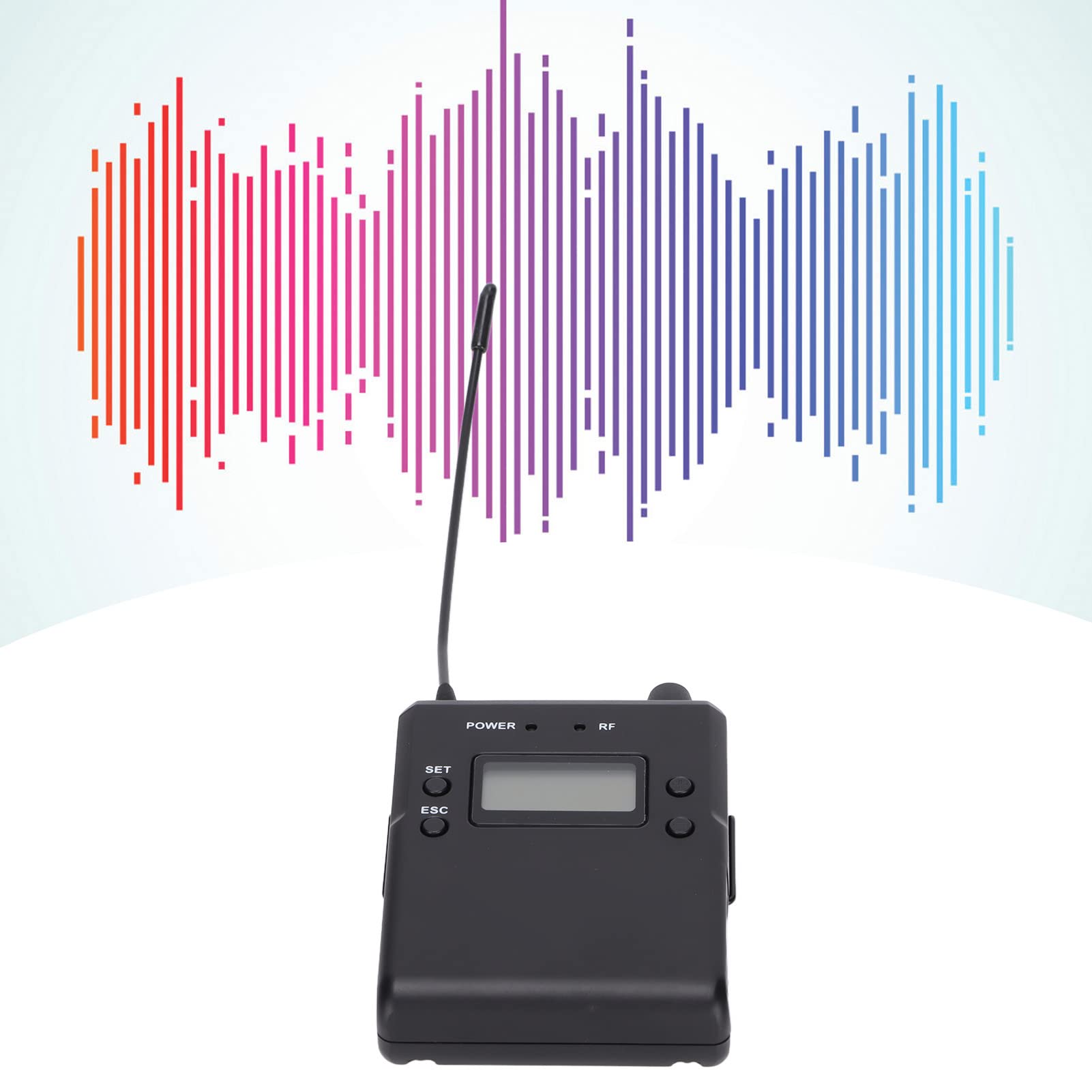 Denash Ricevitore del di Monitoraggio Wireless Professionale Durevole per Studio Live Performance, Ideale per le Attrezzature per la Registrazione Musicale [prove di Band in Studio]