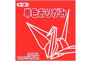 Toyo Origami Paper Single Color - Passionate Red