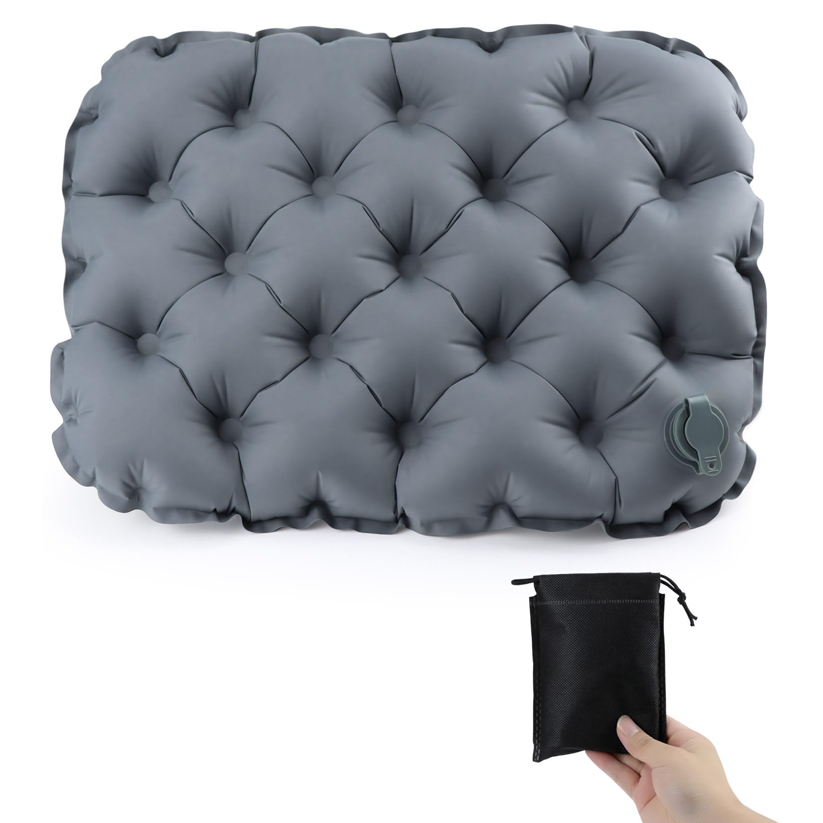 Shimilili Inflatable Cushions to Sit On, Portable Inflatable Seat Cushion, Lightweight Foldable Travel Seat Cushion for Airplane, Long Sitting, Camping, Stadium, Office, Car Seat Pads