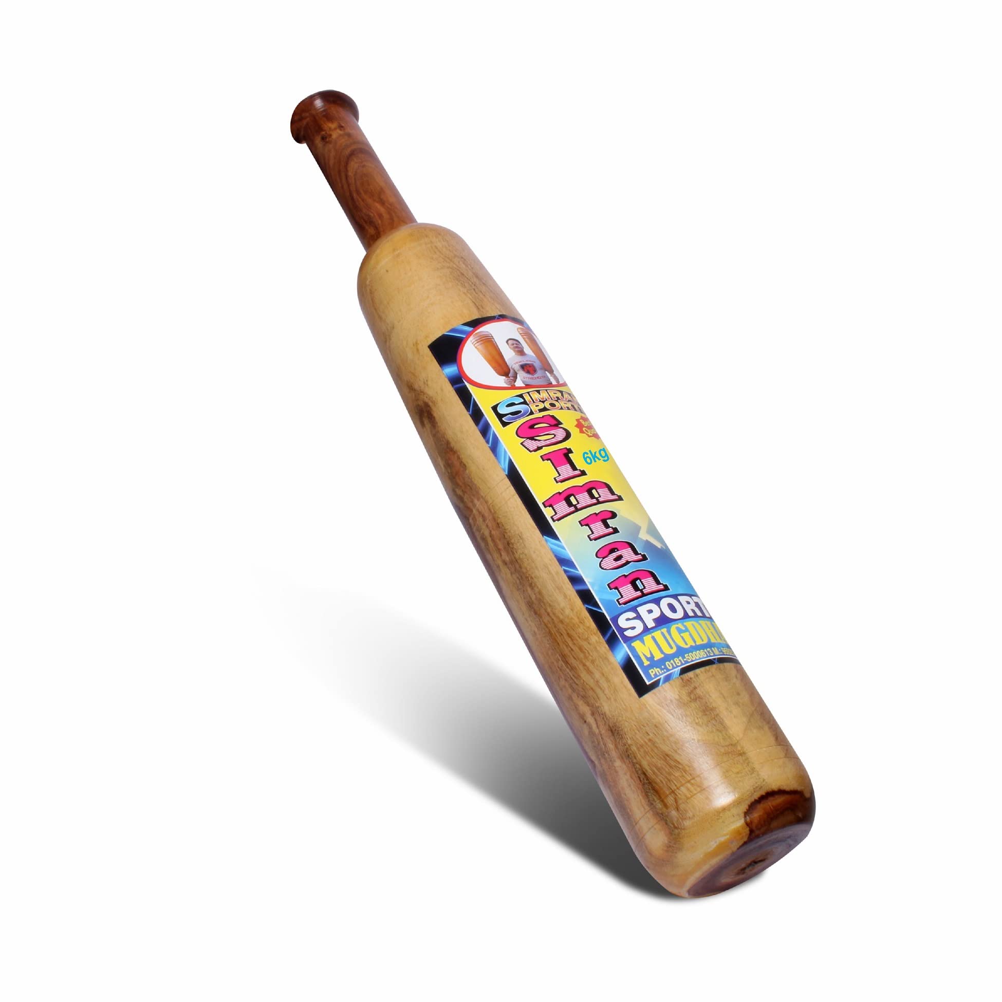 SIMRAN SPORTS Wood SKS Indian Club (6KG, Brown) with Free PVC Wooden Hand Grip (B07QQS8VFK) Amazon Price History, Amazon Price Tracker