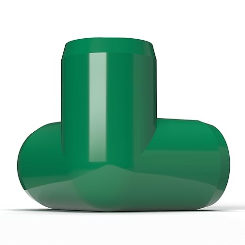 Miniatura 67 de FORMUFIT Codo de 3 vías de PVC de grado para muebles de 1 pulgada en rojo, fabricado en Estados Unidos, resistente a los rayos UV, a prueba