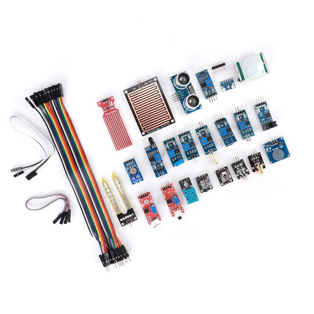 Kit de Module de Capteur pour , Composant éLectronique de Démarrage d'apprentissage DéButant 22 en 1, Compatible pour Et pour STM32