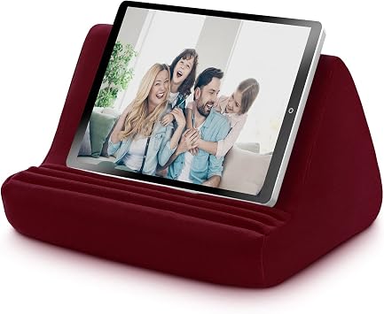 Macl Tablet Yastık Standı, Tur için Çok Açılı Pad Yastık Tutucuları, Pad Yatak Standı Telefon Tutucu, Eller Serbest Yumuşak Kitap Tutucuları, Pad için Cep ile Tablet Standları, Kindle, Kanepede