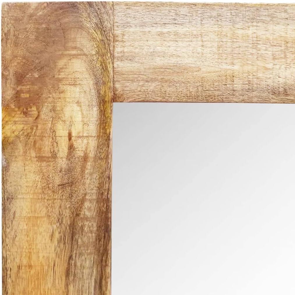 YTDTKJ Solid Wood Framed Rectangle Wall Mirror 47.2"x23.6"