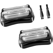 Docal 32B 2PCS, Seri 3 32B Elektrikli T ra  Makinesi Yedek Kafa Uyumlu, Erkekler i in 32B Yedek Elektrikli T ra  Makinesi Kafalar  T ra  B aklar  Braun Serisi 3 3040s 3010s 310s 3000s 3050cc 3080s i in
