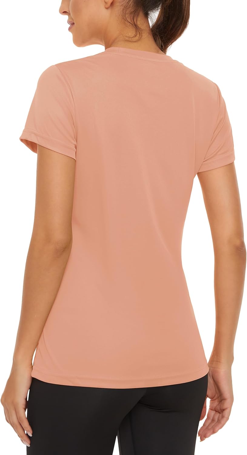 MAGCOMSEN Women's Short Sleeve T-Shirts UPF 50+ Sun Protection Quick Dry Athletic Running Workout Rash Guard Tops - Image 6