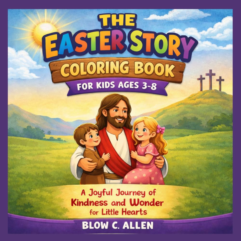 THE EASTER STORY COLORING BOOK FOR KIDS AGES 3-8: A Joyful Journey of Kindness and Wonder for Little Hearts