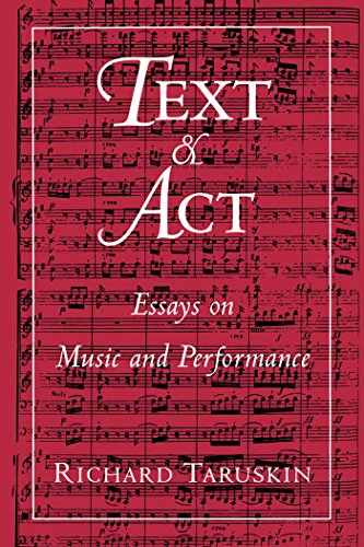 Essays on Music and Performance pour repenser l'interprétation musicale - 2
