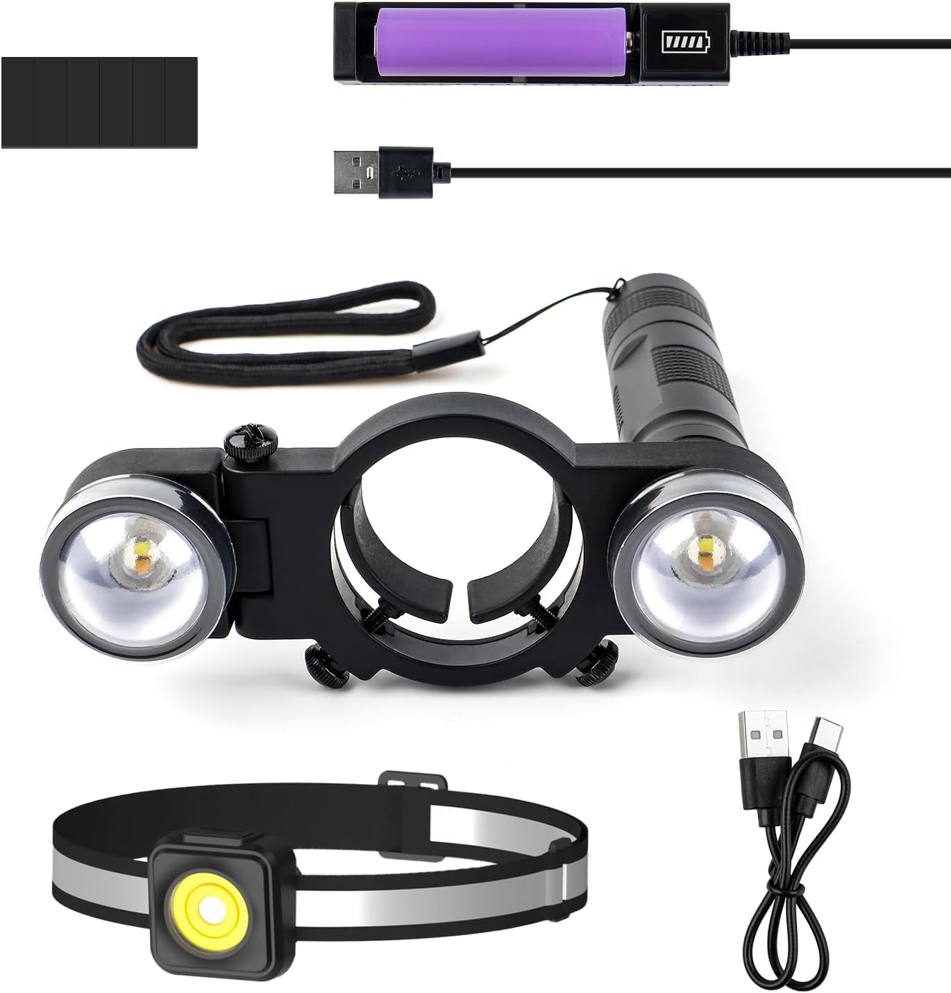 YUZES 2PCS Automotive Paint Gun Light with Charger, Adjustable Light Modes and Brightness Levels, Ensures Even Spraying, Universal Paint Spary Gun Light for Auto Repair Coating (SL-200)