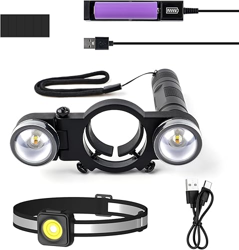 YUZES 2 piezas Luz para pistola de pintura automotriz con cargador, modos de luz ajustables y niveles de brillo, asegura un pulverizado uniforme,