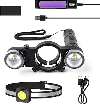 YUZES 2PCS Automotive Paint Gun Light with Charger, Adjustable Light Modes and Brightness Levels, Ensures Even Spraying, Universal Paint Spary Gun Light for Auto Repair Coating SL-200