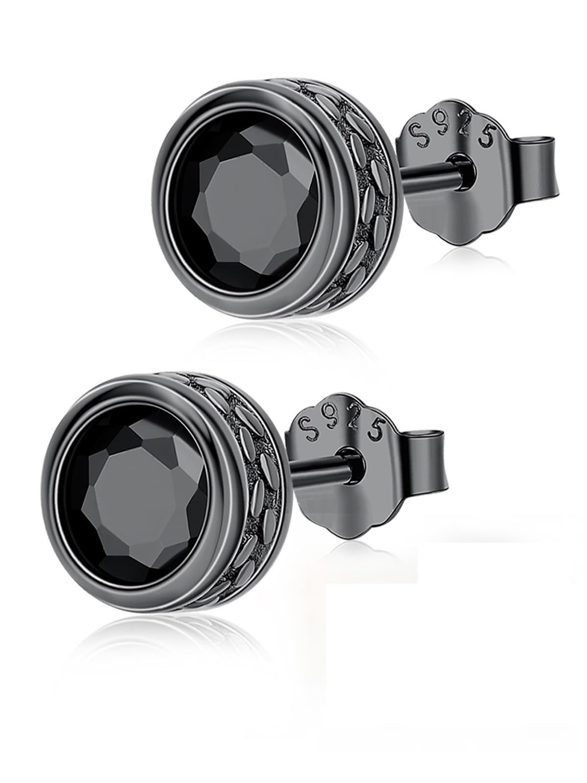 Herren Ohrstecker 925 Sterling Silber