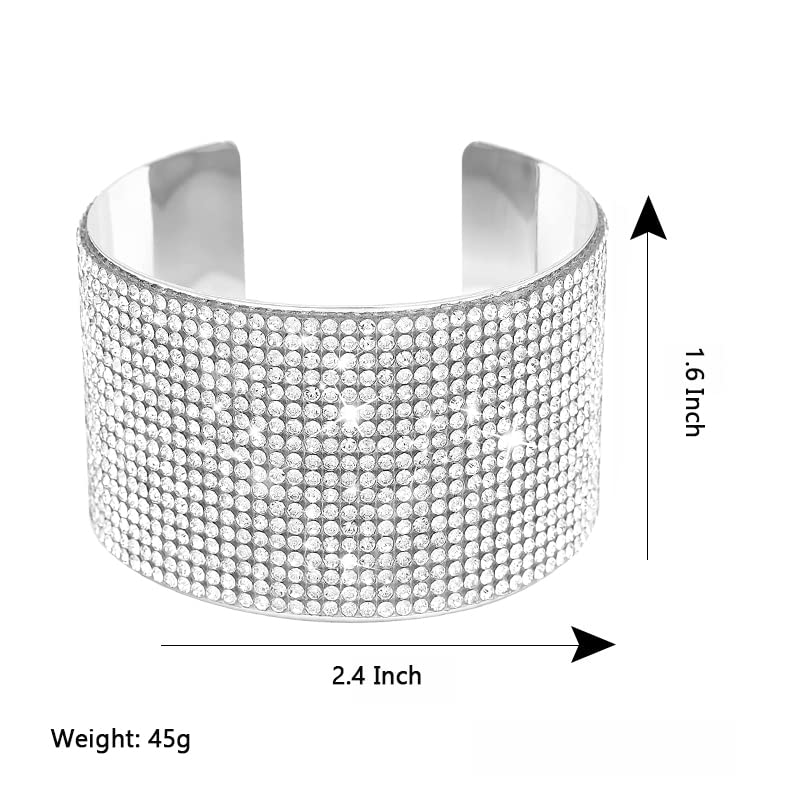 Jojomina MultiLayer Rhinestone Bracelet for Women Girls Crystal arm cuff Prom Bangle Bracelet Jewelry for Party Wedding Dating2