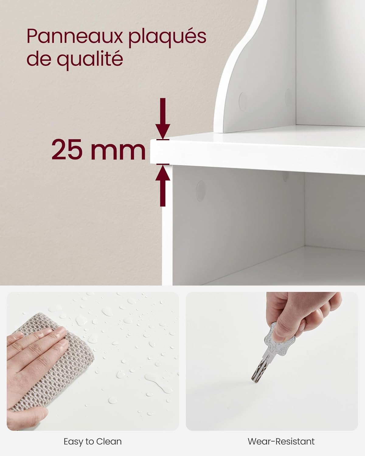 Technical drawing of the VASAGLE HSR404T10 Entryway Coat Rack with Shoe Storage Bench, showing dimensions and weight capacities.