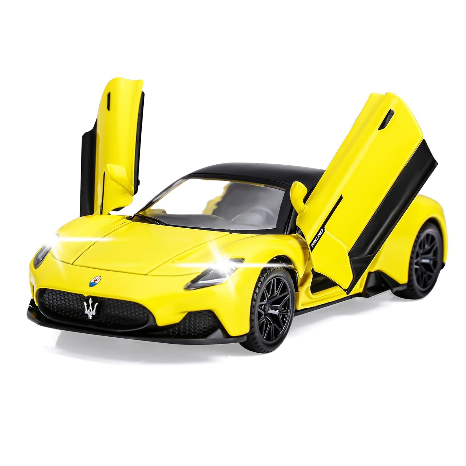 VARIYA ENTERPRISE Toy Cars MC20 Model Car Diecast Metal Car Toys with Light and Sound Pull Back Car Gifts for 3-12 Year Old Boys Girls(Yellow)