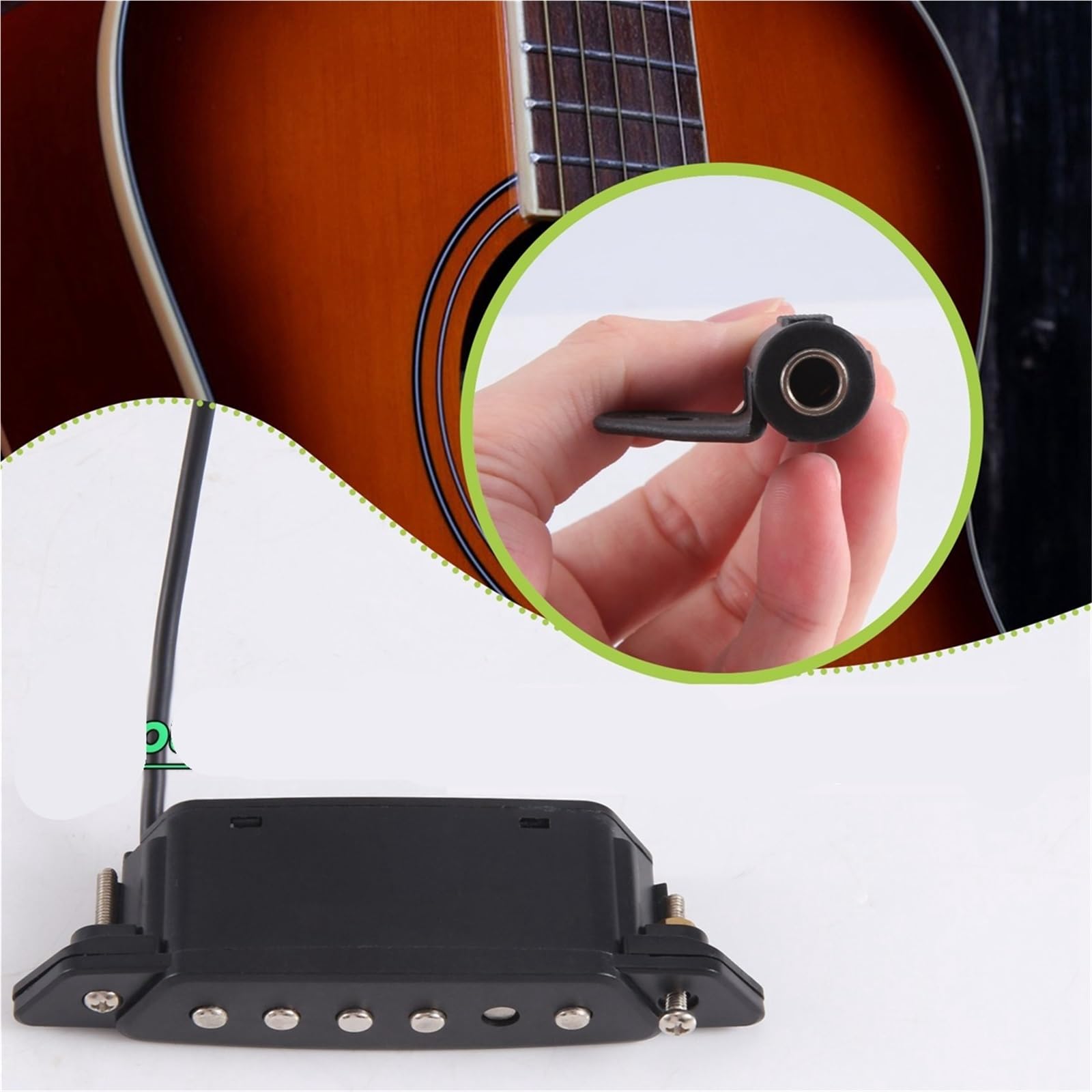 85 pickup per chitarra acustica a 6 fori neri Pickup Chitarra Acustica
