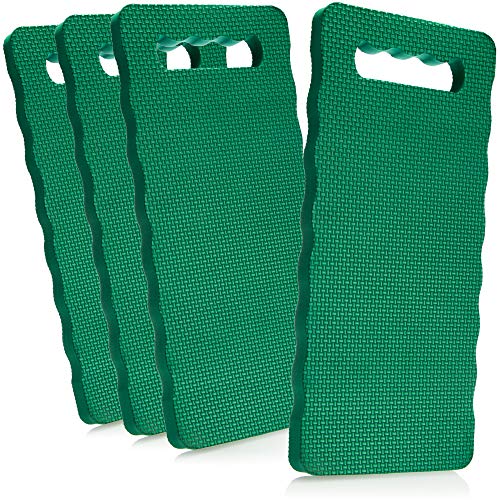 com-four® 4X Coussin de Genou pour Le Jardin - Tapis de Genou pour Le Jardinage - Coussin de Genou pour l'artisanat (Vert - 4 pièces)