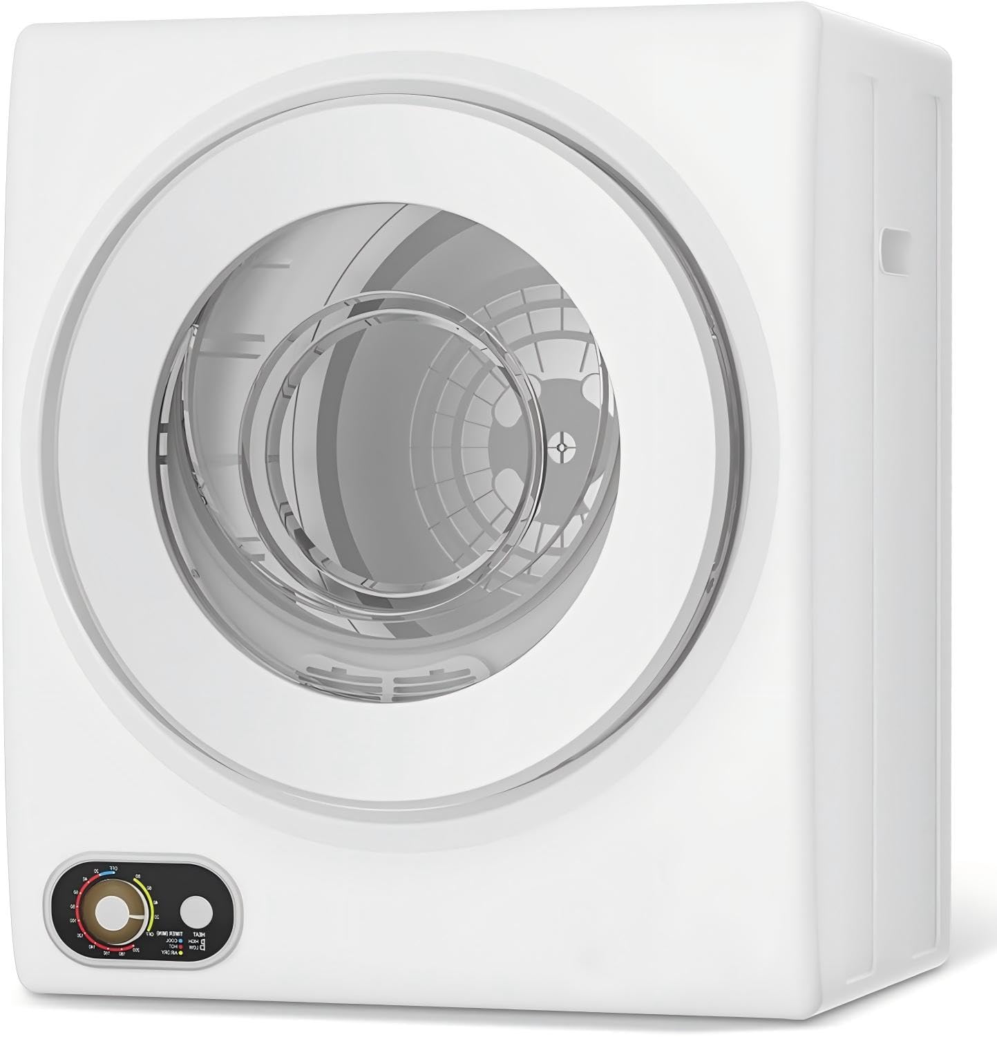 Elevon Portable Clothes Dryer, Compact Electric Dryer Compact Laundry 120V Stainless Steel Inner Tub, Electric Machine for Small Space, Apartments, hostels, RVs Portable Dryer, 1.5 Cubic Feet