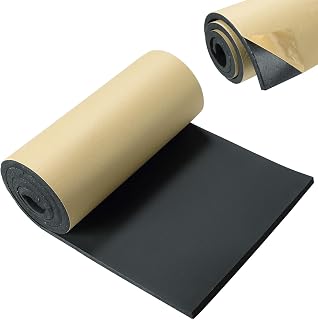 Neoprene Foam Rubber Sheet with Adhesive, 1/4" Thick x 12" x 54" – DIY Padding, Gaskets, Weatherproofing, Soundproofing, Vibration Dampening, Sponge Neoprene Foam Rubber Sheet