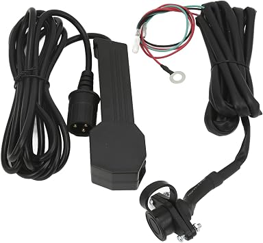 Winch Controller,3 Prong Winch Remote Controller Hand Held, 12V Manual Winch Control Handle, Plastic ATV Winch Controller with Female Plug and 9ft Cable for ATV UTV