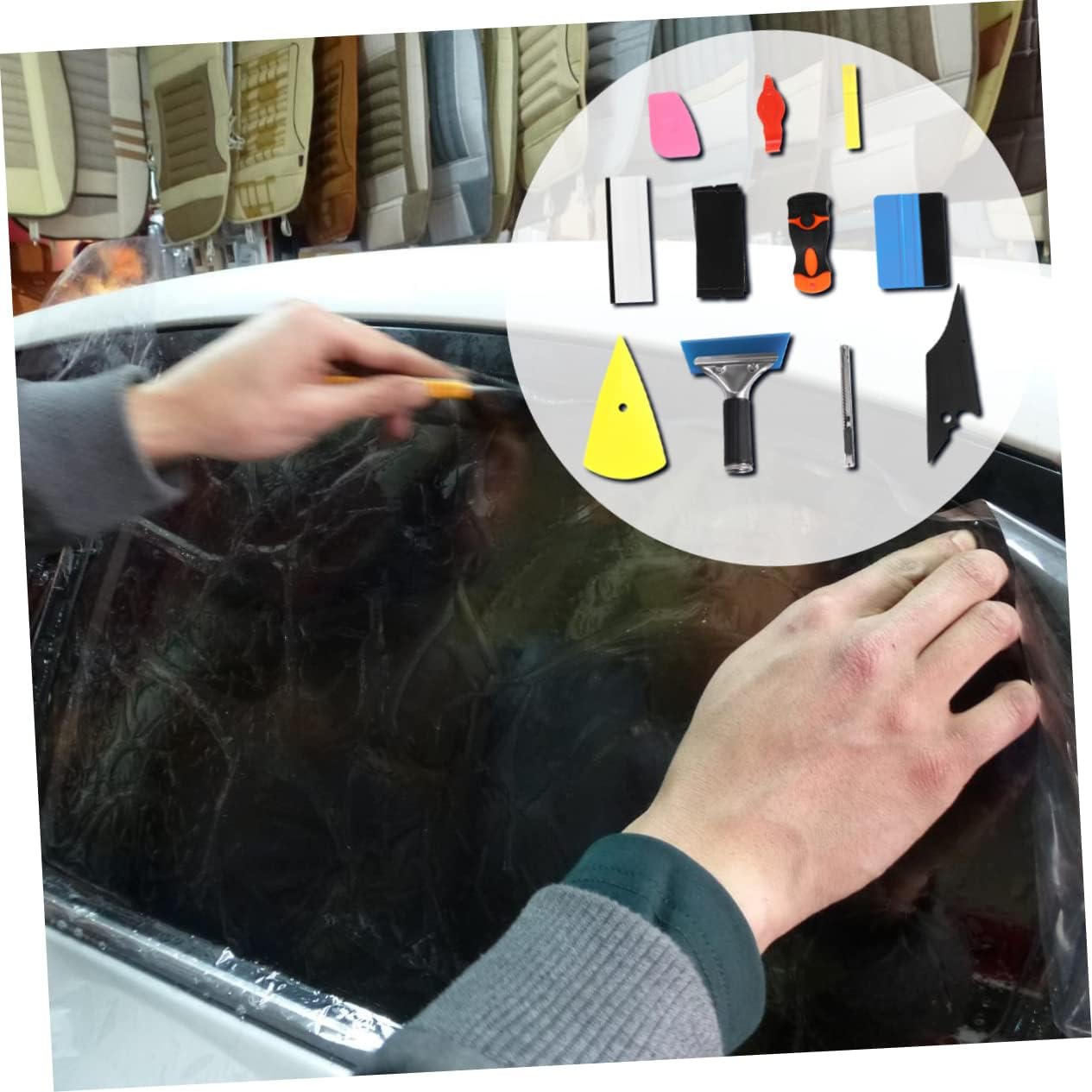 11pieces Car Tint Removal Kit Film Application Tool Set for Window Tint