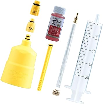 Bicycle Hydraulic Disc Brake Mineral Oil Bleed Set Bleeder Hydraulic Bike Brake Mineral Oil Mountain Bike Repair Maintenance Tool