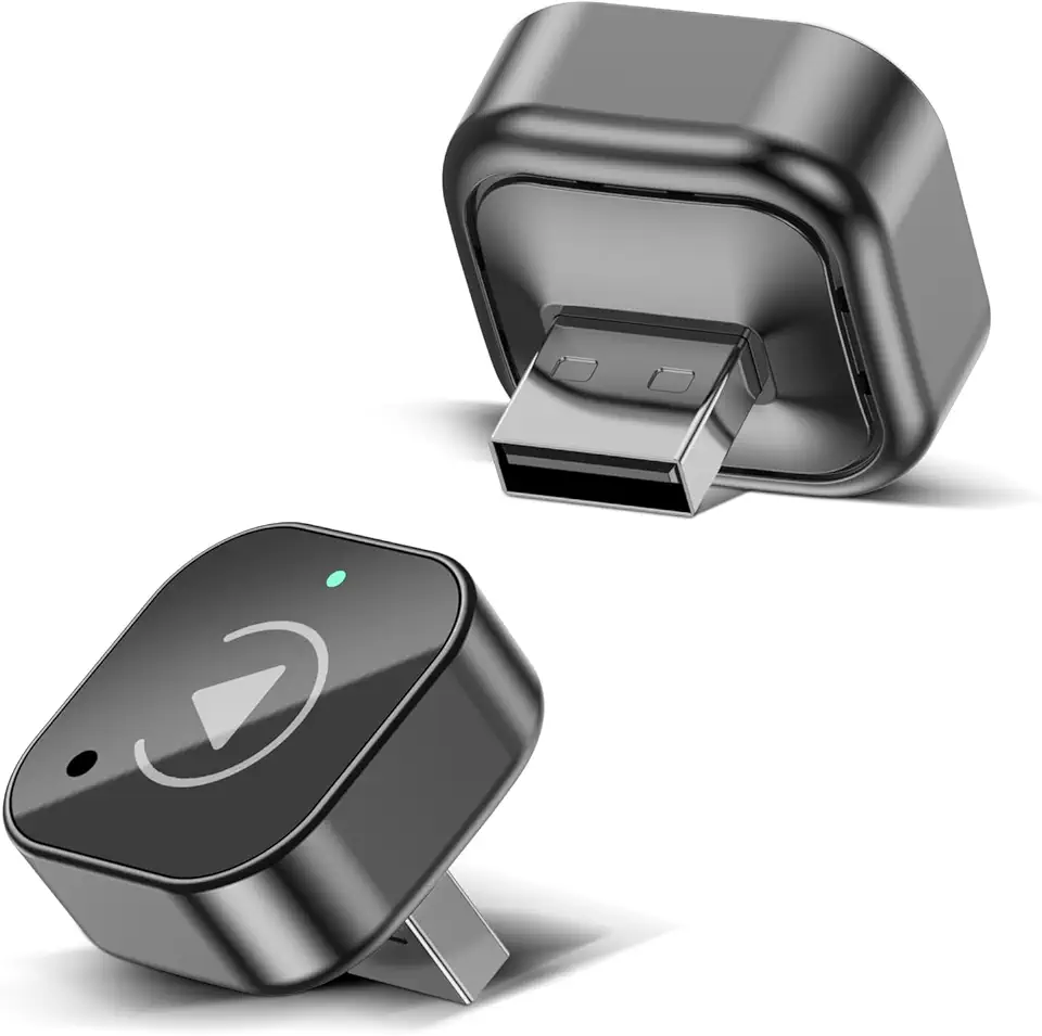 Adaptador automotivo sem fio CarPlay e Android, mini USB/USB-C Plug & Play Bluetooth Dongle atualizado, converte com fio de fábrica para CarPlay sem fio/Android Auto, WiFi de banda dupla, conexão