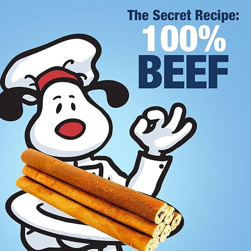Miniatura 5 de ValueBull Palitos de colágeno USA - Masticables de carne de res prémium para perros, 7-12 pulgadas variadas, paquete a granel de 10 libras, natural