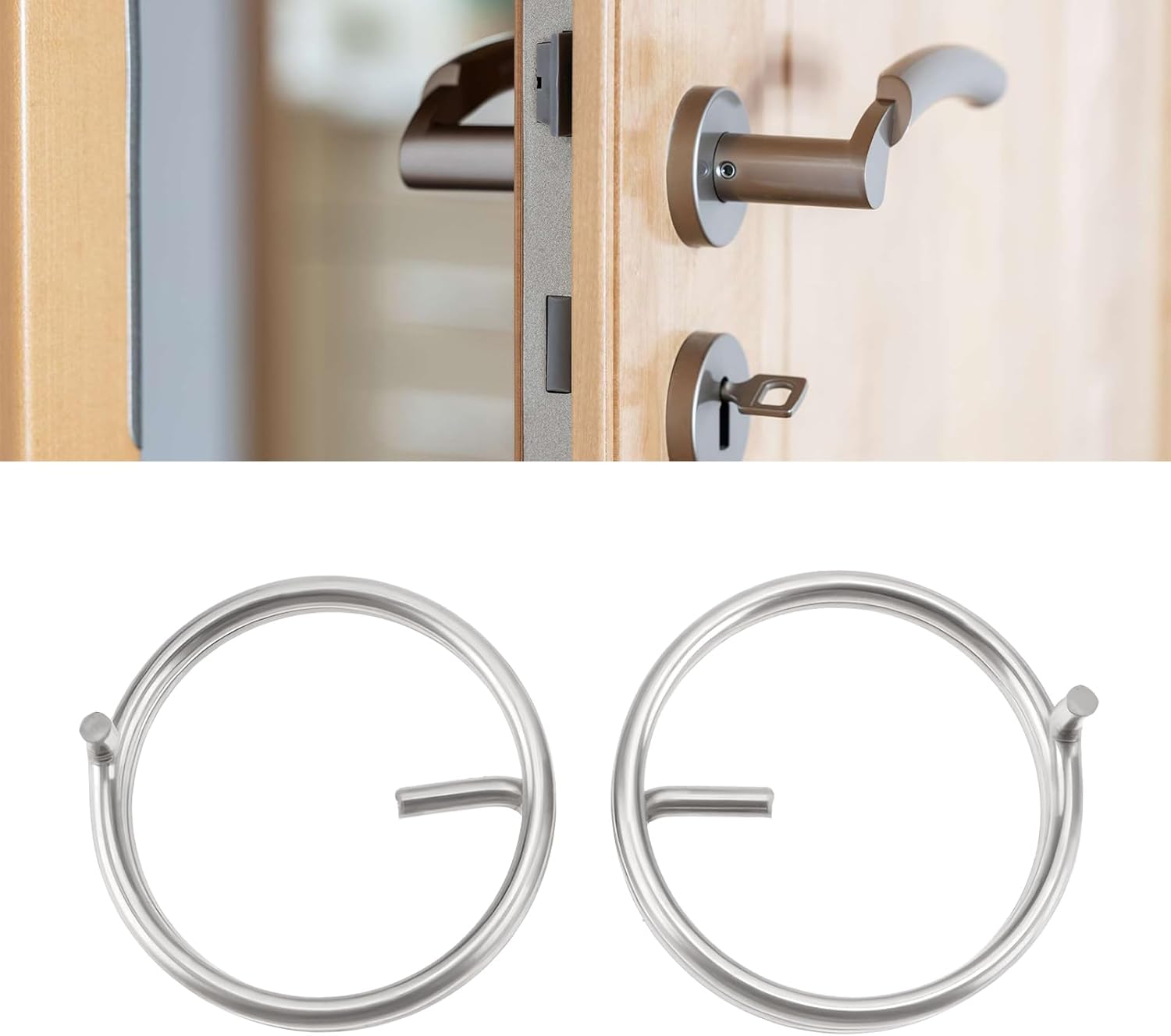 ECSiNG 3 Pairs of Door Handle Springs Right Hand and Left Hand Springs Compatible with Securit S3303