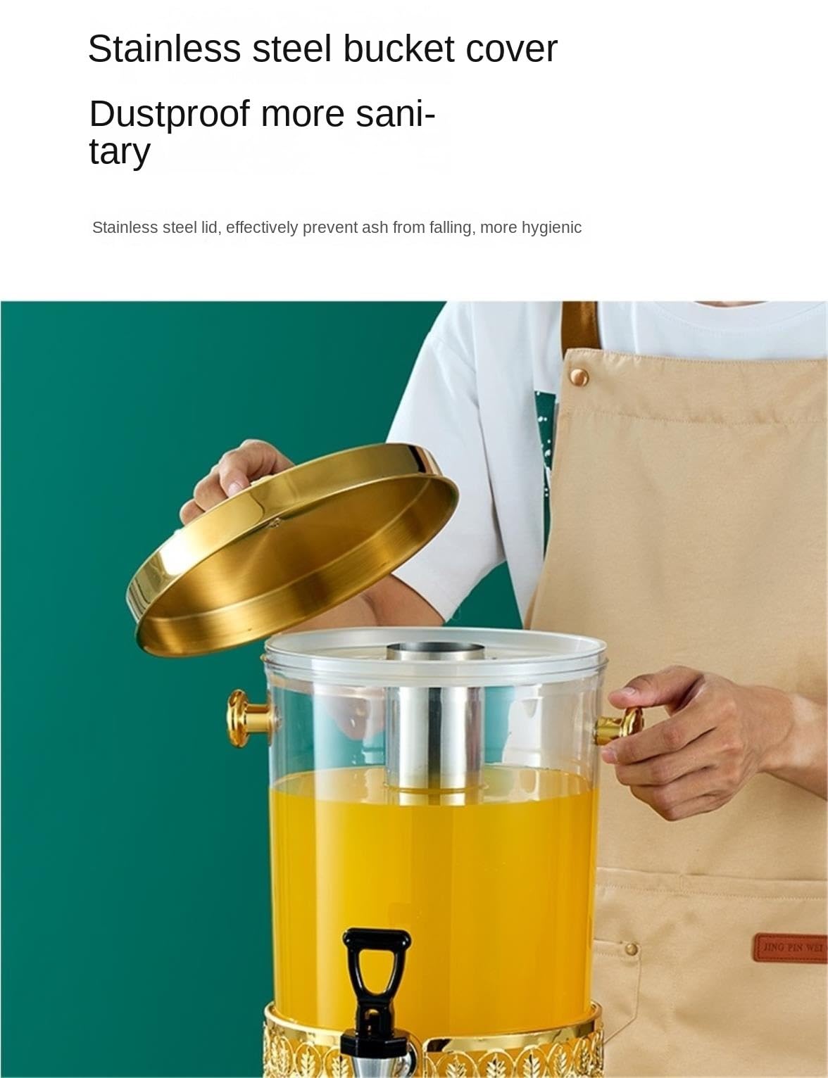 Distributore di Birra Spremiagrumi in Acciaio Inossidabile con Rubinetto Dispenser Bevande
