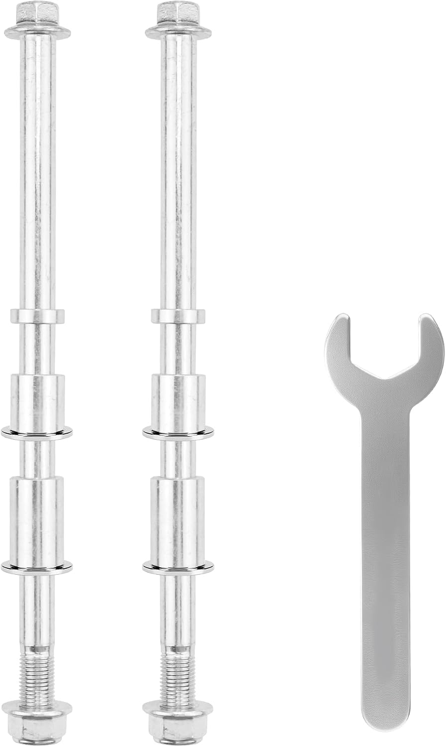 12mm 250mm Front Rear Wheel Axle with Bushing 30mm 20mm 5mm Compatible with 50cc 110cc 125cc Dirt Bike Moped Scooter QUAD ATV Mini Bike Parts 2PCS