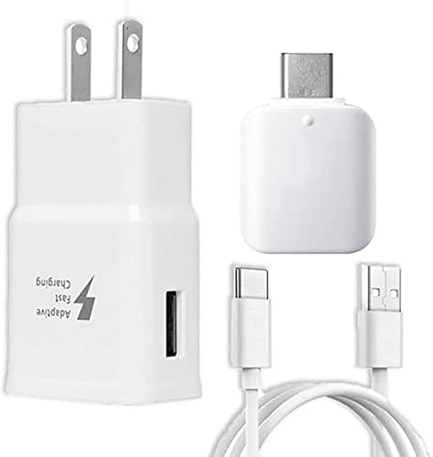 Cargador rápido con cable USB tipo C de 10 pies (9.8 ft) para Samsung Galaxy S9S9 PlusS8S8 PlusS10S10eS10 PlusNote 8Note 9A21A32 5GA41A42