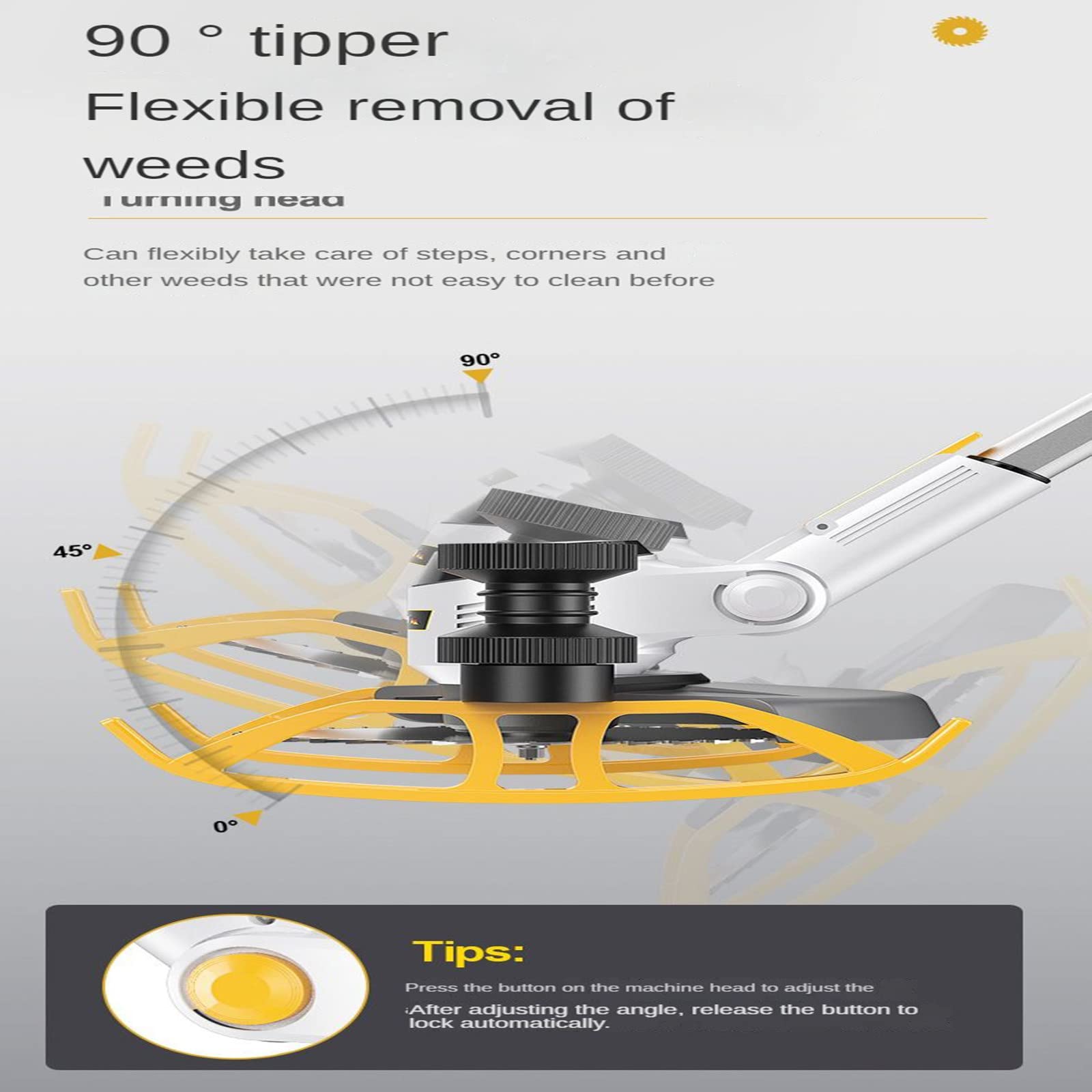 QBREZA Tosaerba Elettrico Piccola sarchiatura Domestica Prato Ricaricabile Batteria al Litio agricola Artefatto falciatrice Multifunzione