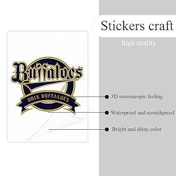 オリックス・バファローズ シール Amazon.co.jp: クリスタル ステッカー オリックス・バファローズ