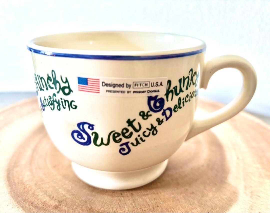 ミスタードーナツ ミスド FITCH U.S.A カップ 2個 青 オレンジ