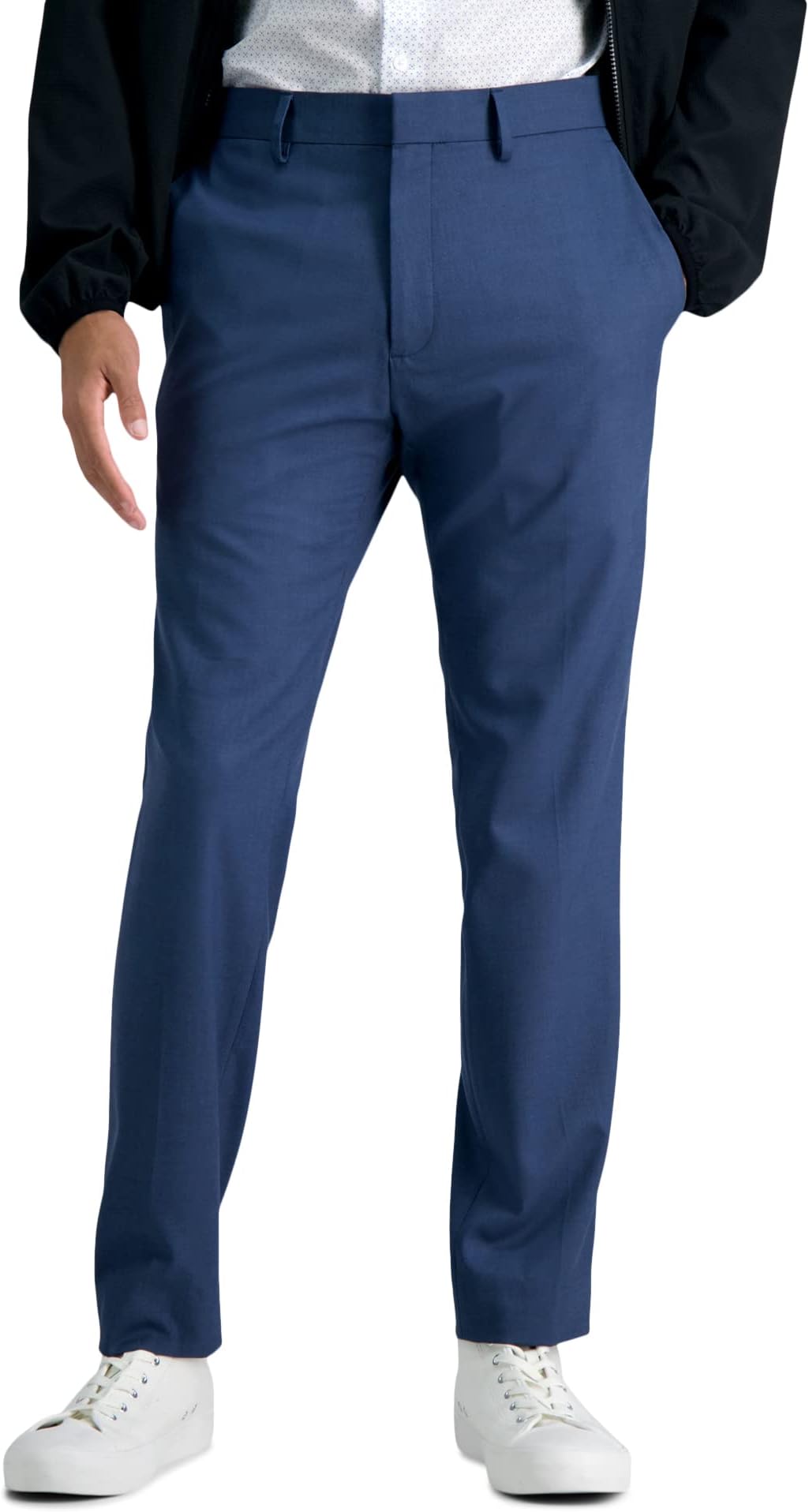 Mens Solid Performance Slim Fit Dress Pant