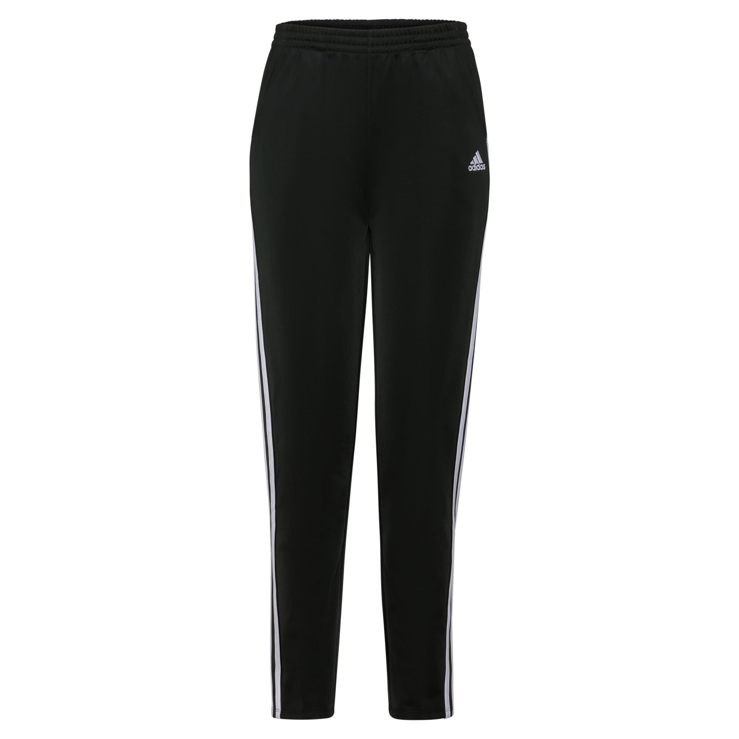 adidas Girls Size Warm Up Tricot Pants, Black, M+ (10/12 Plus)