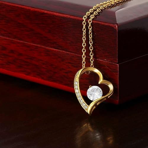 Miniatura 5 de ZephariO Regalos Personalizados Para Hija - A Mi Hija Con Amor, Flores Para Mama, Juego De Collar Y Aretes Para Mujer Elegante, Oro 14k Para Hombre,