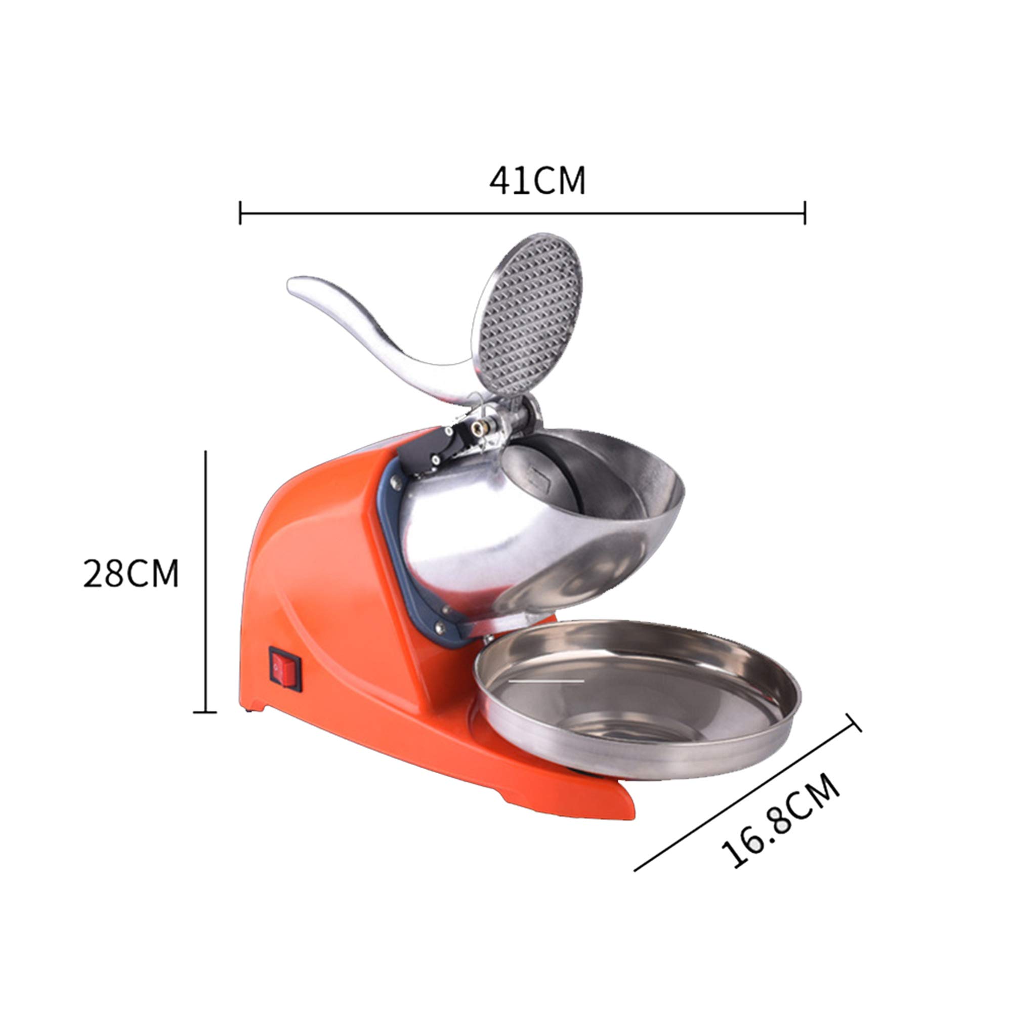 TGHY Tritaghiaccio Lama in Acciaio Inossidabile Rasoio Tritaghiaccio Macchina per la Produzione di Coni di Neve 65 kg/Ora per Uso Domestico e Commerciale
