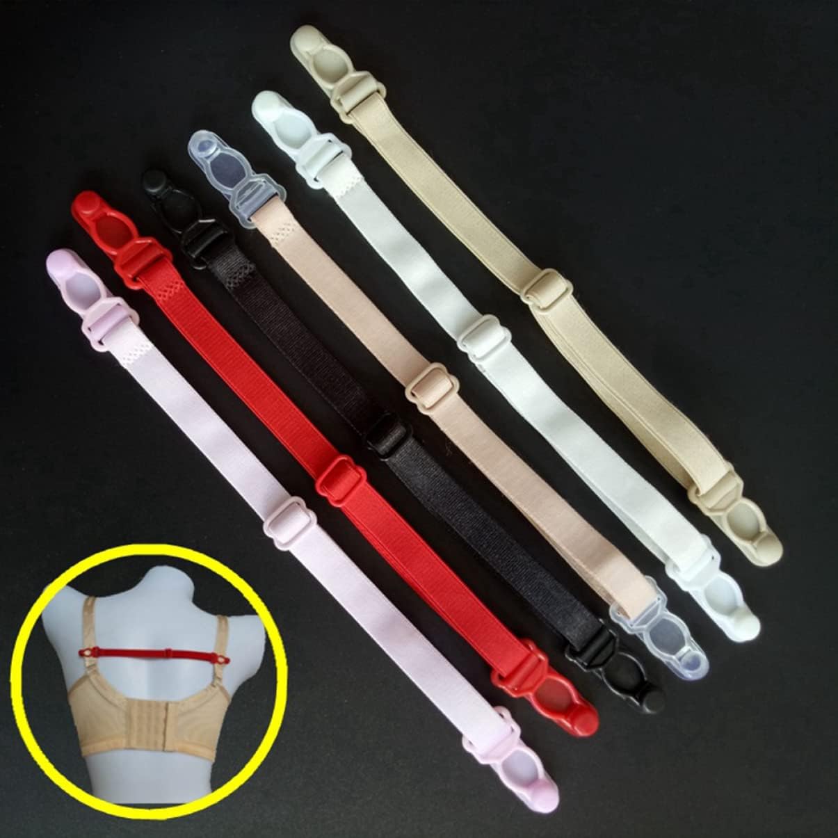 36 Pcs Non-slip Bra Strap Holders Removable Strap Bra Clips Set for Women Anti-slip Buckle Holder 3 Pin 3 General 6 Fixing Versions
