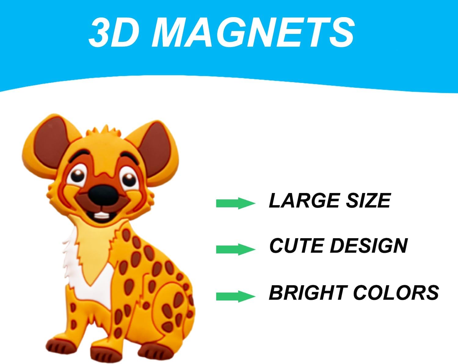 Refrigerator Magnets for Kids Zoo Animals - Fridge Magnets for Toddlers - Cute Wild Animal Magnets for Fridge - Toddler Magnets for Refrigerator - Educational Toys Rubber Magnetic Animals