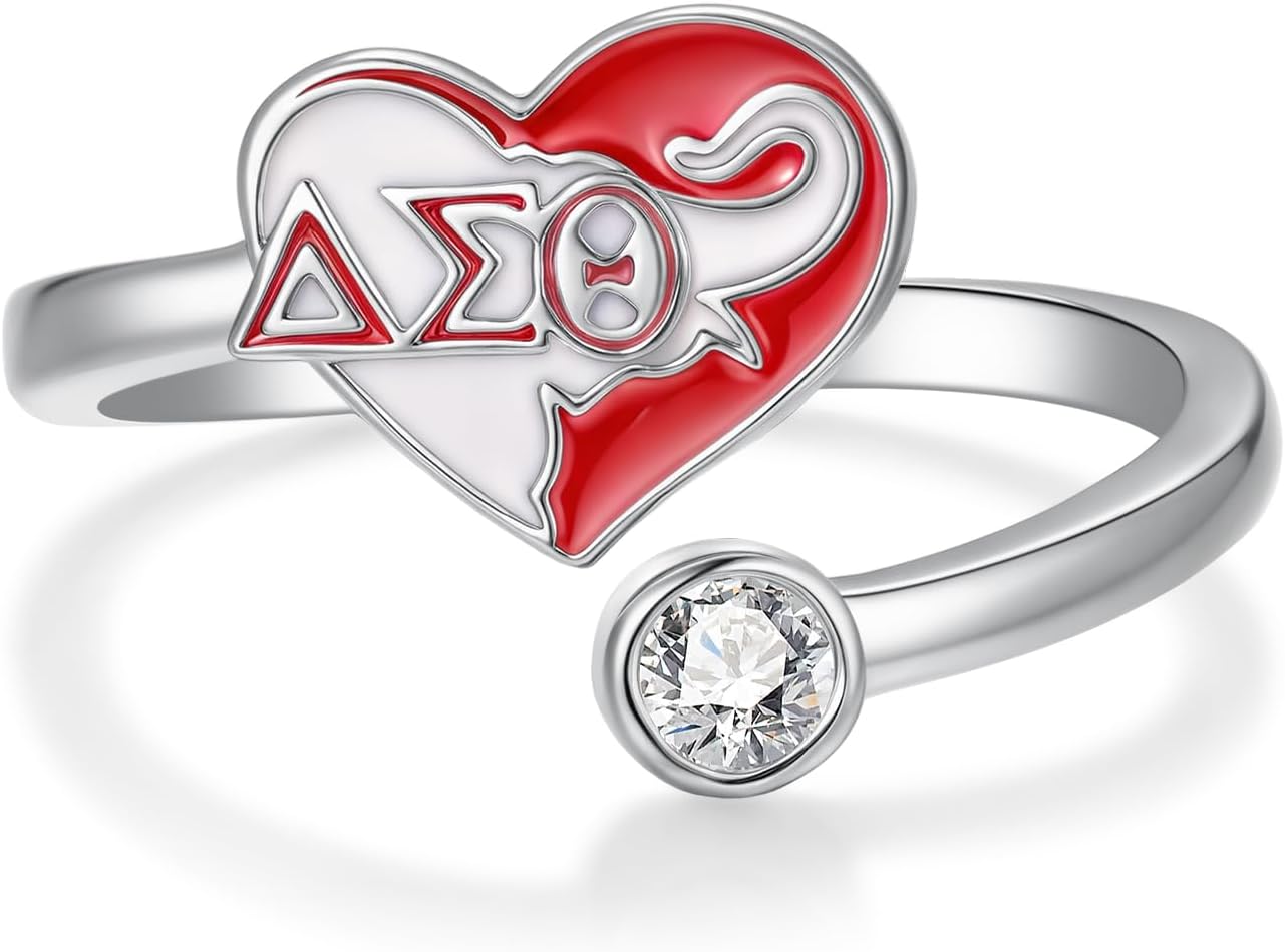 Sterling Silver Sorority Ring Meaningful Gifts for Sorority Sisters Women